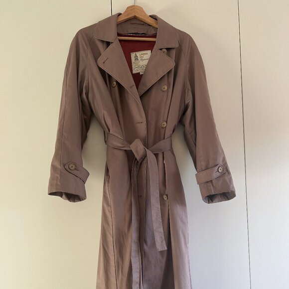 London Fog Trench Coat | Dusty Lilac - Picture 1 of 10